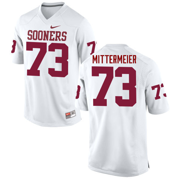 Men Oklahoma Sooners #73 Quinn Mittermeier College Football Jerseys Game-White